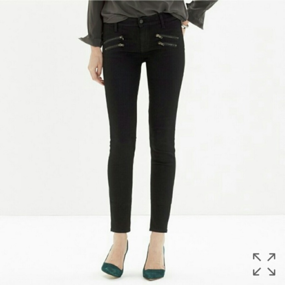 Madewell mid rise black jeans